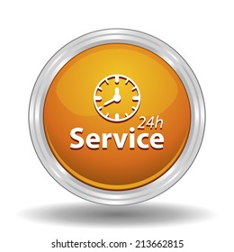 Beautiful Service Work Hours web icon