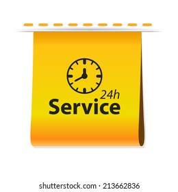 Beautiful Service Work Hours web icon