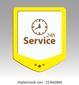 Beautiful Service Work Hours web icon