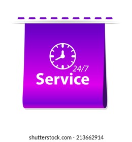 Beautiful Service Work Hours web icon