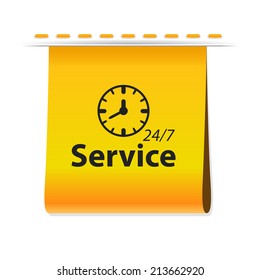 Beautiful Service Work Hours web icon