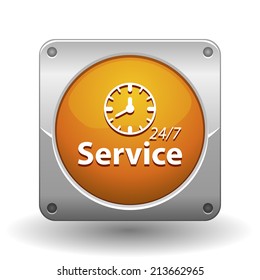 Beautiful Service Work Hours web icon