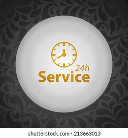 Beautiful Service Work Hours web icon
