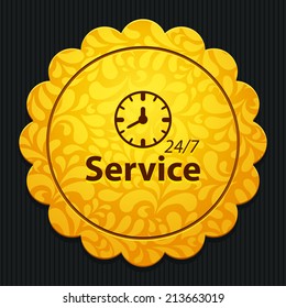 Beautiful Service Work Hours web icon