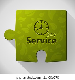 Beautiful Service Work Hours web icon