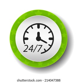 Beautiful Service Work Hours web icon