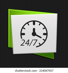 Beautiful Service Work Hours web icon