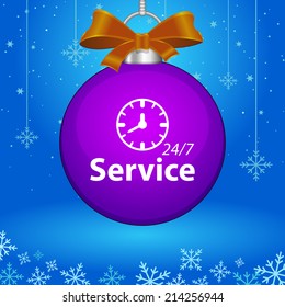 Beautiful Service Work Hours web icon