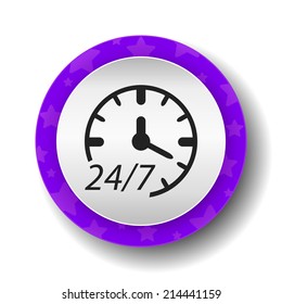 Beautiful Service Work Hours web icon