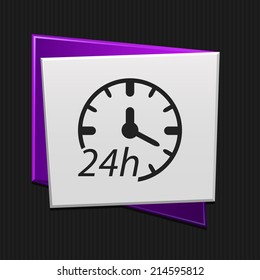 Beautiful Service Work Hours web icon