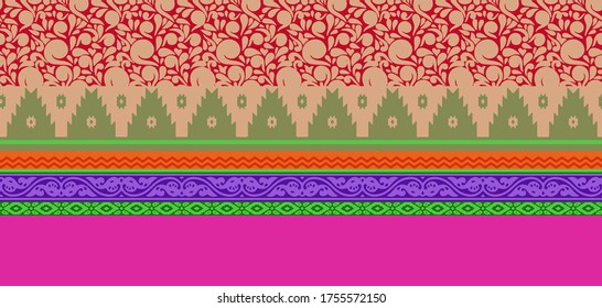 Bonito conjunto de patrones de borde