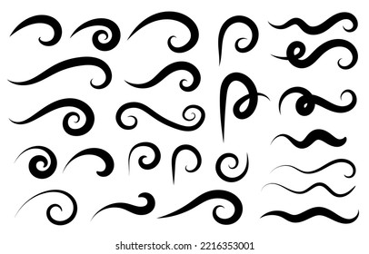 Beautiful set of decorative swirls and ornaments for your design vector illustration