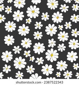 Beautiful set of hand drawn and abstract flowers