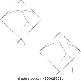 beautiful set of kite logo design 