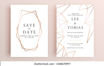 Luxury Wedding Invitation Cards Marble Texture Stock Vector (Royalty ...