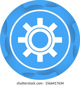 Beautiful Settings Glyph Vector Icon