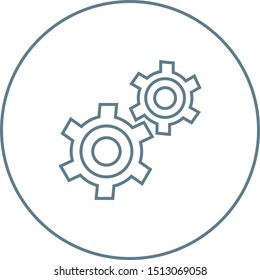 Beautiful Settings vector line icon