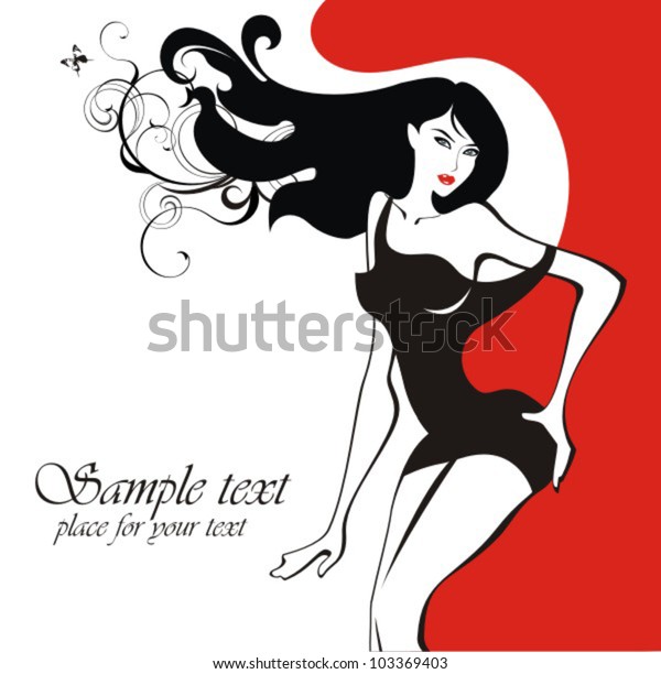 Beautiful Sexy Girl Stock Vector Royalty Free 103369403 Shutterstock 5697