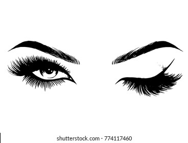 schöne sexy Frauen Augen bilden
