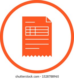 Beautiful Sheet Vector Glyph Icon