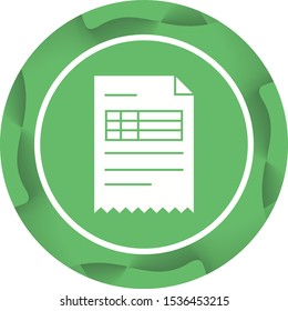 Beautiful Sheet Vector Glyph Icon