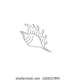 Schöne Shell-Logo-Design-Illustration