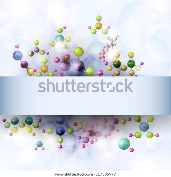 Beautiful Shiny Background Molecules Stock Vector (Royalty Free ...