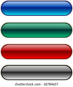 Bellos botones brillantes. Ilustración vectorial.