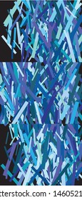 Beautiful shiny falling rectangles. Fresh elements of your design. Vector illustration effect. Blue set of invitation templates, background images, posters or greeting cards.