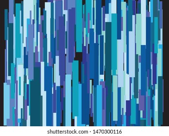 Beautiful shiny falling rectangles. Vector illustration vintage. Fresh element of design. Blue colored abstract confetti festive happy chaotic decor.