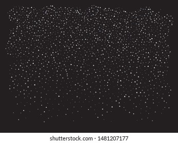Beautiful shiny falling triangles. Geometric design's elements. Vector illustration object. Silver colored geometric confetti festive happy chaotic decor.