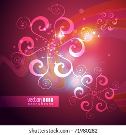 beautiful shiny swirl background design