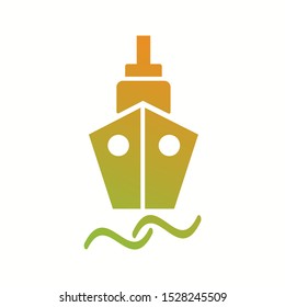 Beautiful Ship Vector Glyph Icon