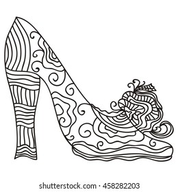 Beautiful shoe. Vector illustration.