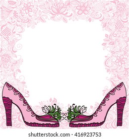 Beautiful shoes vector illustration