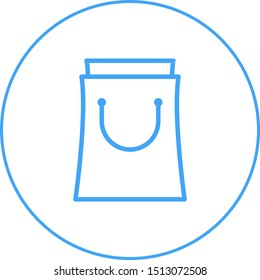 Beautiful Shopping bag vector line icon