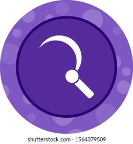 Beautiful Sickle Glyph Vector Icon