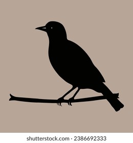 A beautiful silhouette vector artwork