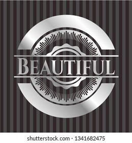 Beautiful silver emblem or badge