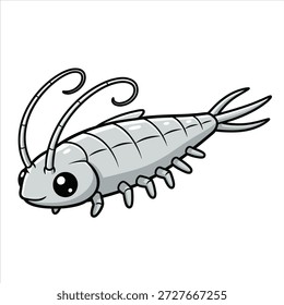 Un hermoso diseño de Vector de ilustración de peces de plata