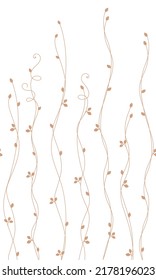 Beautiful, simple and abstract botanical pattern,