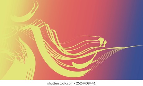 Bela ilustração de design de banner de vetor de fundo simples