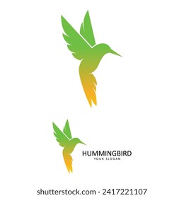 Hermoso Vector De Diseño Con Logotipo Bird Colibri. Este logotipo es ideal para empresas o negocios relacionados con animales, y fotógrafos de naturaleza