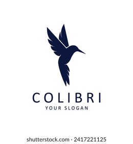 Hermoso Vector De Diseño Con Logotipo Bird Colibri. Este logotipo es ideal para empresas o negocios relacionados con animales, y fotógrafos de naturaleza