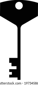 It is a beautiful and simple  black colored silhouette vector key image.
