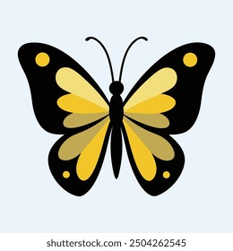 beautiful simple butterfly in vector
