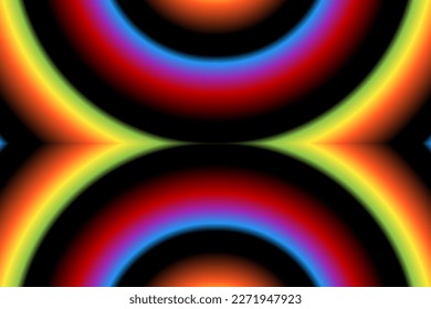 
Schöne, einfache, farbige Regenbogen-Farbverlauf-Linien-Design-Hintergrundelemente