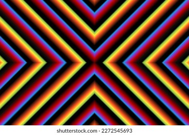 
Beautiful simple colourful rainbow gradient line art design background template elements