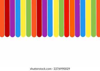 Beautiful simple colourful rainbow gradient line art design background template elements