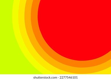 Beautiful simple colourful rainbow gradient circle line art design background template elements